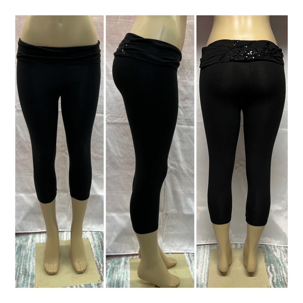 Victoria’s Secret Cropped Sequin Yoga Pants